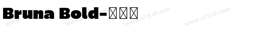 Bruna Bold字体转换